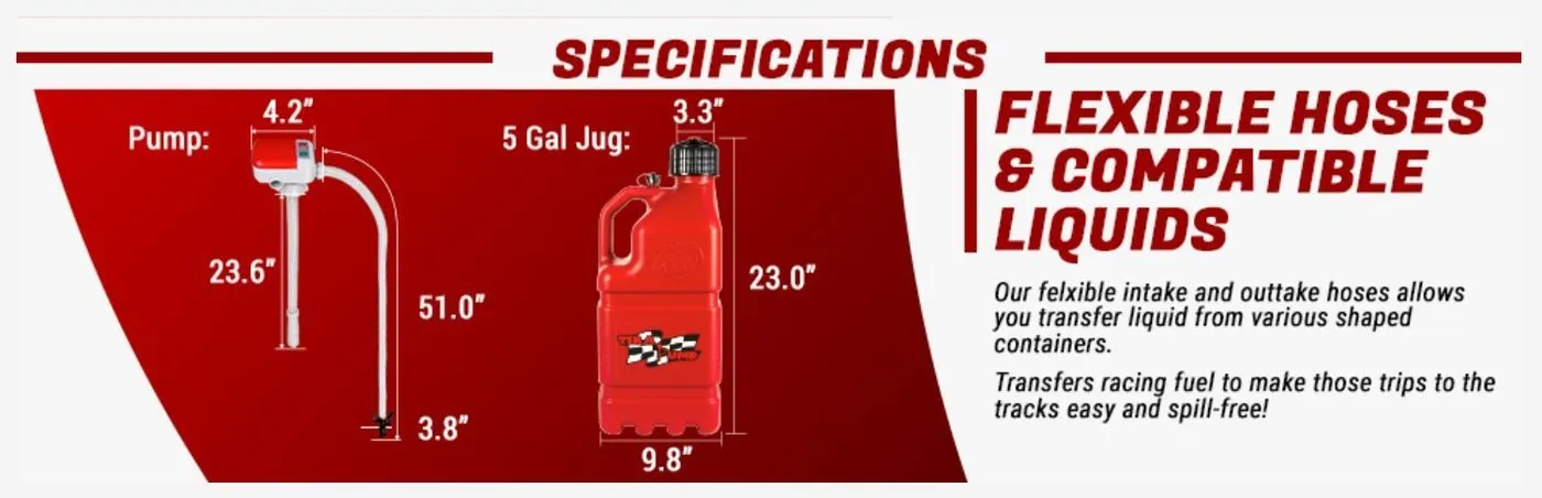 TRJ5XLR - 5 GL JUG & PUMP COMB